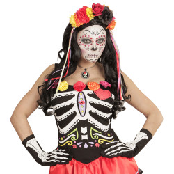 Rukavičky kostlivec s potiskem kostí